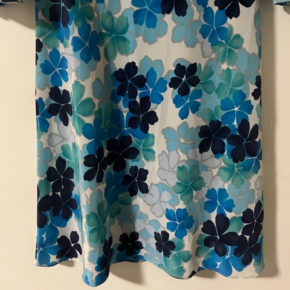 Vintage Newport News MIDI Dress 3/4 Sleeve 1970s Flower Power - Picture 5 of 15